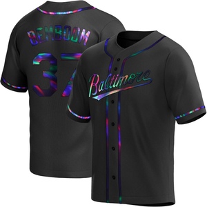 Men's Anthony Bemboom Baltimore Orioles Replica Black Holographic Alternate Jersey