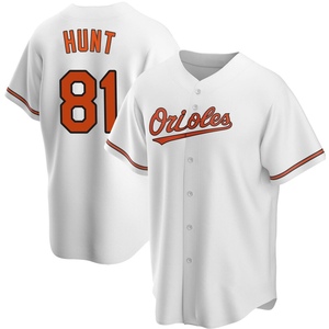 Men's Blake Hunt Baltimore Orioles Replica White Home Jersey