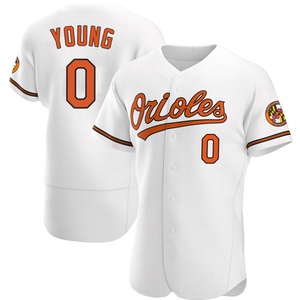 Men's Brandon Young Baltimore Orioles Authentic White Home Jersey