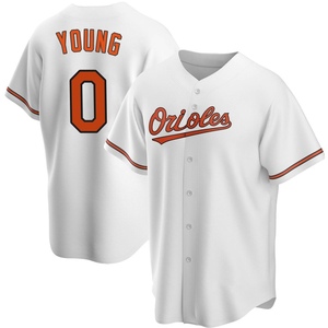 Men's Brandon Young Baltimore Orioles Replica White Home Jersey