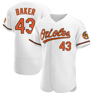 Men's Bryan Baker Baltimore Orioles Authentic White Home Jersey