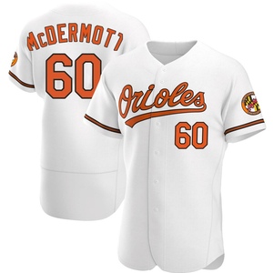 Men's Chayce McDermott Baltimore Orioles Authentic White Home Jersey