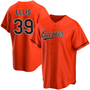 Men's Chris Ellis Baltimore Orioles Replica Orange Alternate Jersey