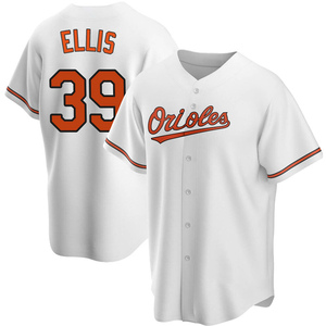 Men's Chris Ellis Baltimore Orioles Replica White Home Jersey