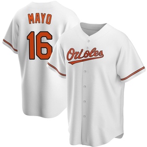 Men's Coby Mayo Baltimore Orioles Replica White Home Jersey