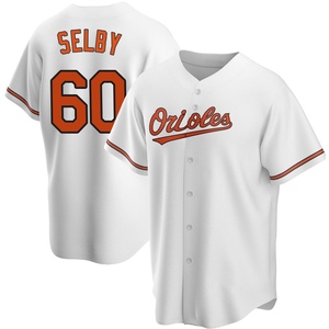 Men's Colin Selby Baltimore Orioles Replica White Home Jersey