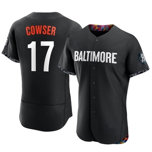 Men's Colton Cowser Baltimore Orioles Authentic Black 2023 City Connect Jersey