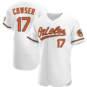 Men's Colton Cowser Baltimore Orioles Authentic White Home Jersey