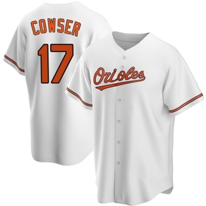 Men's Colton Cowser Baltimore Orioles Replica White Home Jersey