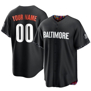 Men's Custom Baltimore Orioles Replica Black 2023 City Connect Jersey