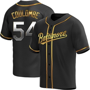 Men's Danny Coulombe Baltimore Orioles Replica Black Golden Alternate Jersey