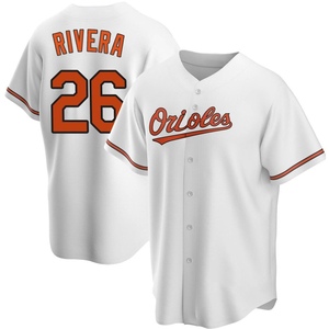 Men's Emmanuel Rivera Baltimore Orioles Replica White Home Jersey