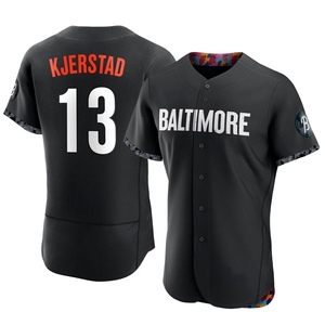 Men's Heston Kjerstad Baltimore Orioles Authentic Black 2023 City Connect Jersey