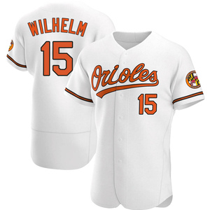 Men's Hoyt Wilhelm Baltimore Orioles Authentic White Home Jersey