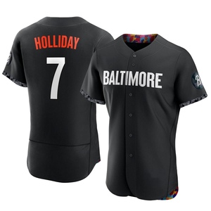 Men's Jackson Holliday Baltimore Orioles Authentic Black 2023 City Connect Jersey