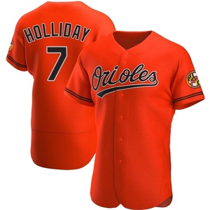 Men's Jackson Holliday Baltimore Orioles Authentic Orange Alternate Jersey