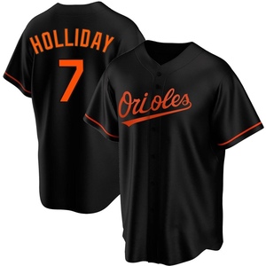 Men's Jackson Holliday Baltimore Orioles Replica Black Alternate Jersey