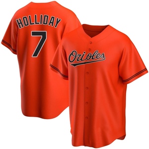 Men's Jackson Holliday Baltimore Orioles Replica Orange Alternate Jersey