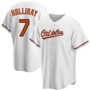 Men's Jackson Holliday Baltimore Orioles Replica White Home Jersey