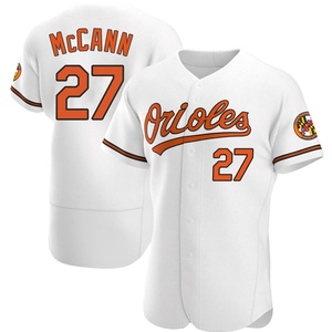 Men's James McCann Baltimore Orioles Authentic White Home Jersey