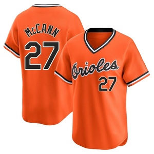 Men's James McCann Baltimore Orioles Limited Orange Cooperstown Collection Jersey