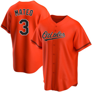 Men's Jorge Mateo Baltimore Orioles Replica Orange Alternate Jersey