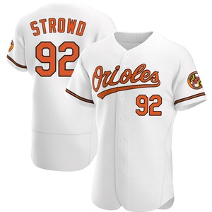 Men's Kade Strowd Baltimore Orioles Authentic White Home Jersey