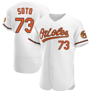 Men's Livan Soto Baltimore Orioles Authentic White Home Jersey