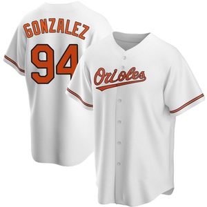 Men's Luis Gonzalez Baltimore Orioles Replica White Home Jersey