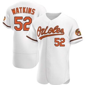 Men's Spenser Watkins Baltimore Orioles Authentic White Home Jersey