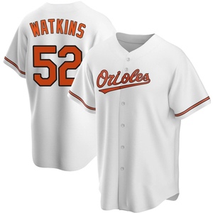 Men's Spenser Watkins Baltimore Orioles Replica White Home Jersey