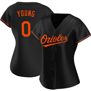 Women's Brandon Young Baltimore Orioles Authentic Black Alternate Jersey