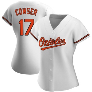 Women's Colton Cowser Baltimore Orioles Authentic White Home Jersey