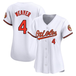 Women's Earl Weaver Baltimore Orioles Limited White Home Jersey