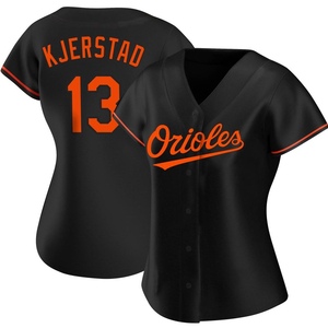 Women's Heston Kjerstad Baltimore Orioles Authentic Black Alternate Jersey