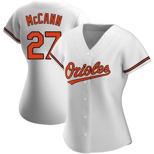 Women's James McCann Baltimore Orioles Authentic White Home Jersey