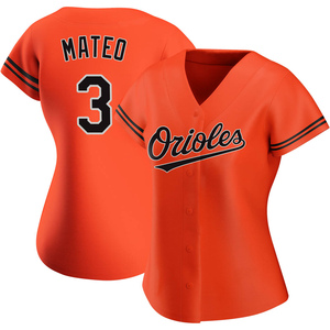 Women's Jorge Mateo Baltimore Orioles Authentic Orange Alternate Jersey