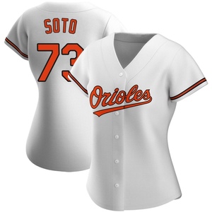 Women's Livan Soto Baltimore Orioles Authentic White Home Jersey