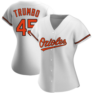 Women's Mark Trumbo Baltimore Orioles Authentic White Home Jersey