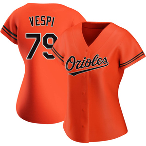 Women's Nick Vespi Baltimore Orioles Authentic Orange Alternate Jersey