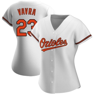 Women's Terrin Vavra Baltimore Orioles Authentic White Home Jersey