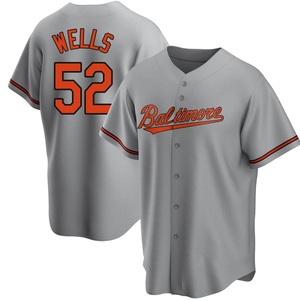 Youth Alexander Wells Baltimore Orioles Replica Gray Road Jersey