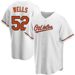 Youth Alexander Wells Baltimore Orioles Replica White Home Jersey