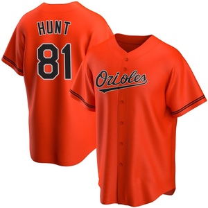 Youth Blake Hunt Baltimore Orioles Replica Orange Alternate Jersey