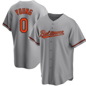 Youth Brandon Young Baltimore Orioles Replica Gray Road Jersey