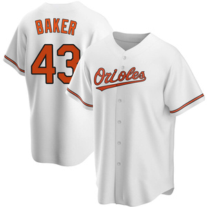 Youth Bryan Baker Baltimore Orioles Replica White Home Jersey