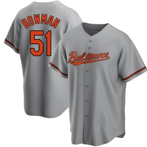 Youth Matt Bowman Baltimore Orioles Replica Gray Road Jersey