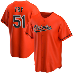 Youth Paul Fry Baltimore Orioles Replica Orange Alternate Jersey